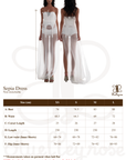 Sepia Dress with Flower Pin & Comb