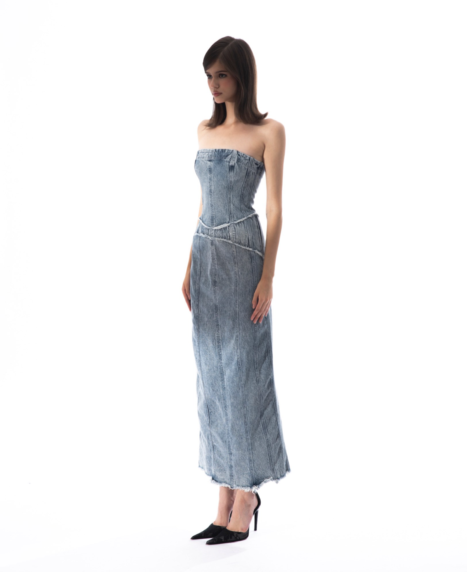 THUNDER DENIM DRESS – HUELLEYROSE ONE MEMBER LIMITED LIADBILITY COMPANY (Co., Ltd.)