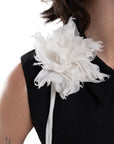 Joan Dress with Flower Pin - Black