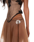 Lou Skirt with Sea Shell Belt