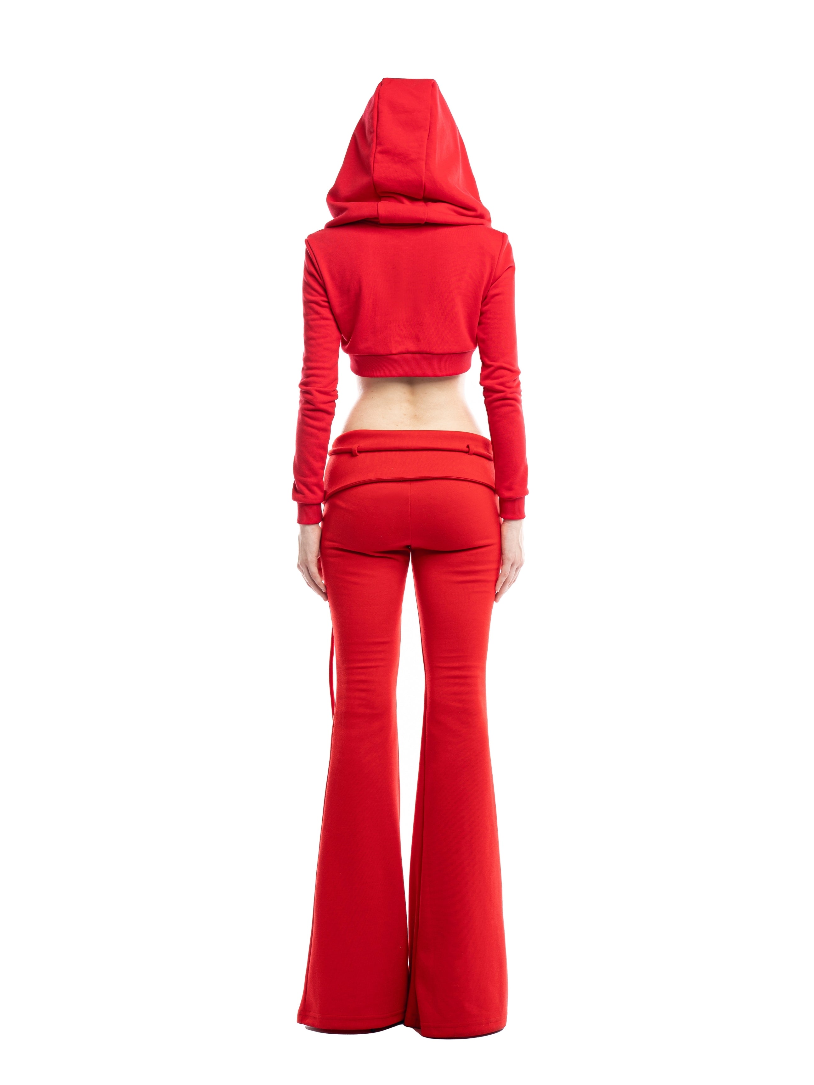Jolie Cropped Zip Hoodie - Red – HUELLEYROSE ONE MEMBER LIMITED