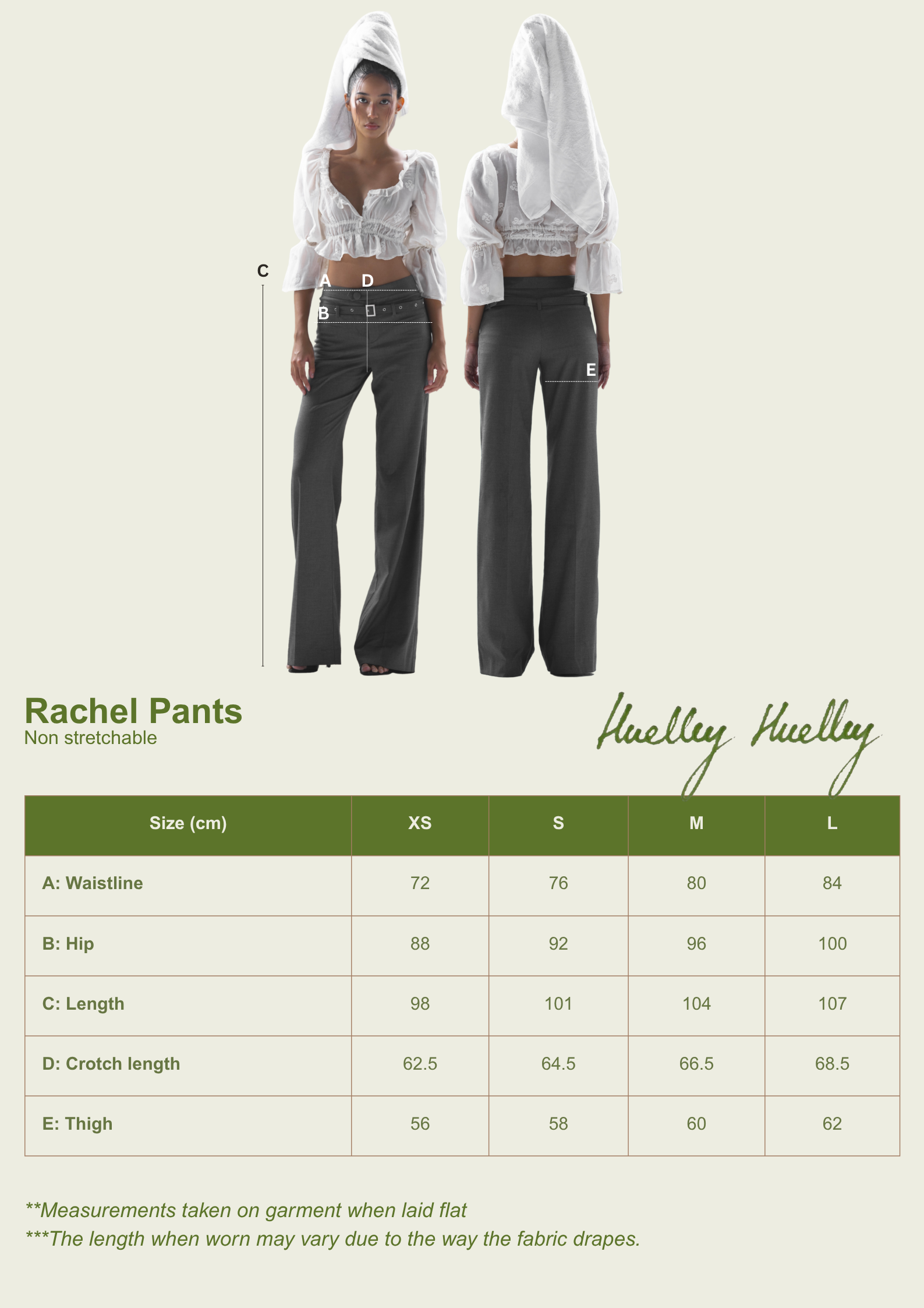 Rachel Pants with Tassel &amp; Metal Logo Accesories