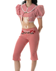 Rhoda Gingham Capri Pants